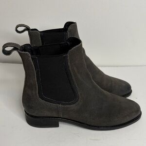 Thursday Duchess Chelsea Boots Womens 6.5 Shadow Gray Suede Heritage Americana
